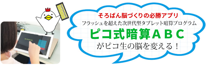 フラッシュに加えて×÷も可能なピコ式アプリは優れもの